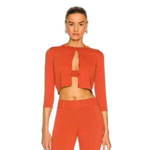 Miaou Medium The Cardi Cardigan in Paprika